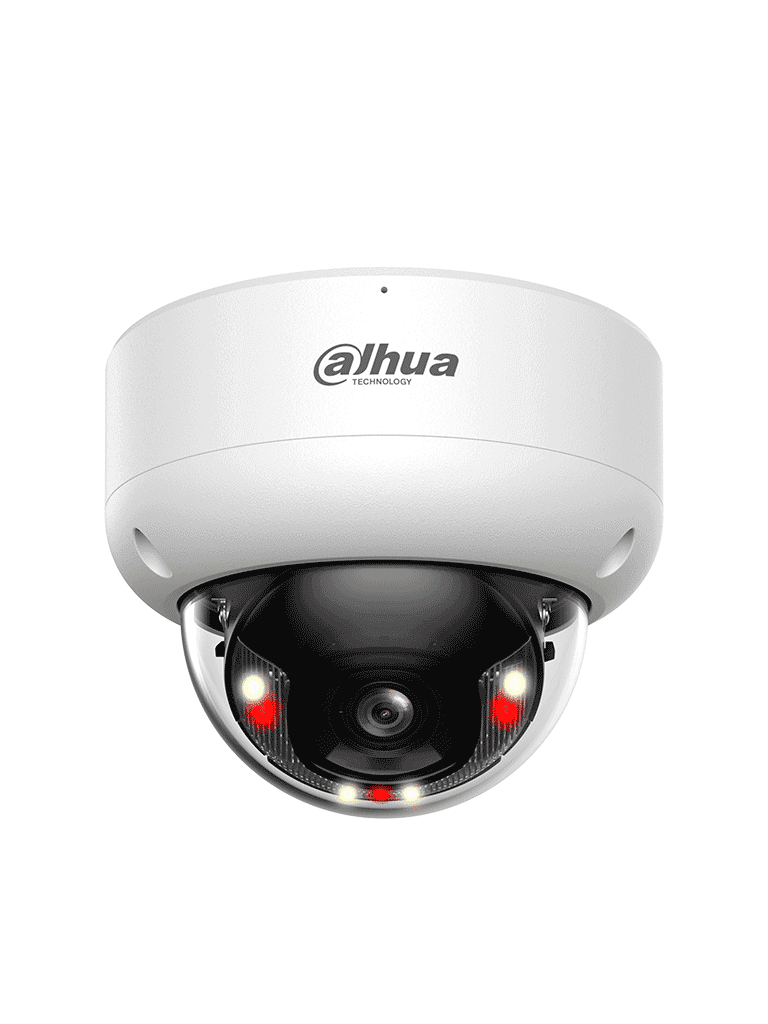 DAHUA DH-IPC-HDBW3249EP-AS-IL-0280B Cámara IP Domo Antivandálica de2MP/WizSense / Xinghan/SMD 4.0/IA SSA/ Iluminador dual inteligente/ AcuPick/ 2.8mm/ 100°/IR, luz cálida 40m/Micrófono incorporado/IP67/IK10/ E&S de Alarma y Audio/ Ranura MicroSD/ - vista 4