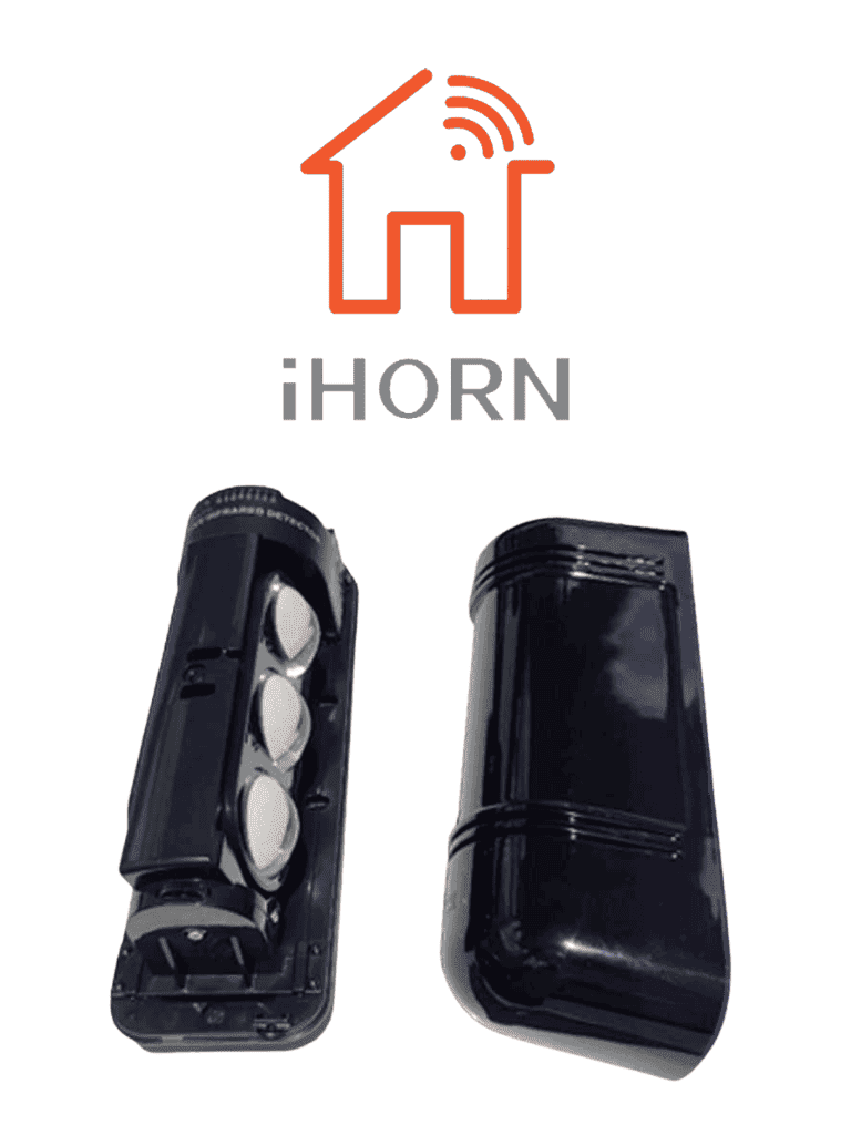 IHORN ABE100-  Detector por triple haz de luz (fotocelda) / Distancia hasta 100  Mts / Velocidad de respuesta 50mS / 12 VDC compatible con paneles IHORN / RISCO / DSC / BOSCH. - HORN - Sensores de Alarma - LGH1180003