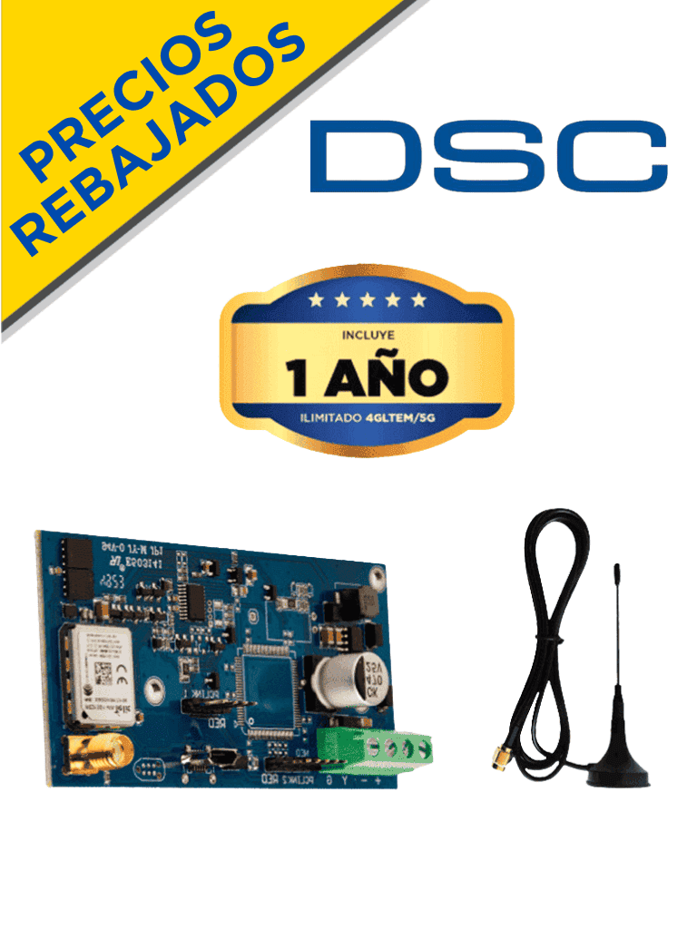 DSC LE4050M - Comunicador celular DSC Connect dual eSIM 5G/LTE compatible con PowerSeries y Power Series Neo - DSC - Comunicadores y Transmisores - DSC1200051