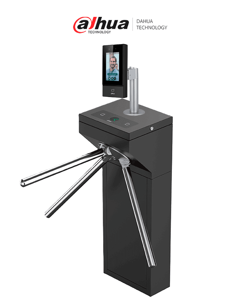 DAHUA ASI6213SGG100 Kit Control de Acceso Facial con Torniquete Inteligente Bidireccional. Capacidad para 6,000 Rostros y 10,000 Tarjetas ID - DAHUA - Torniquetes - DHT0930026