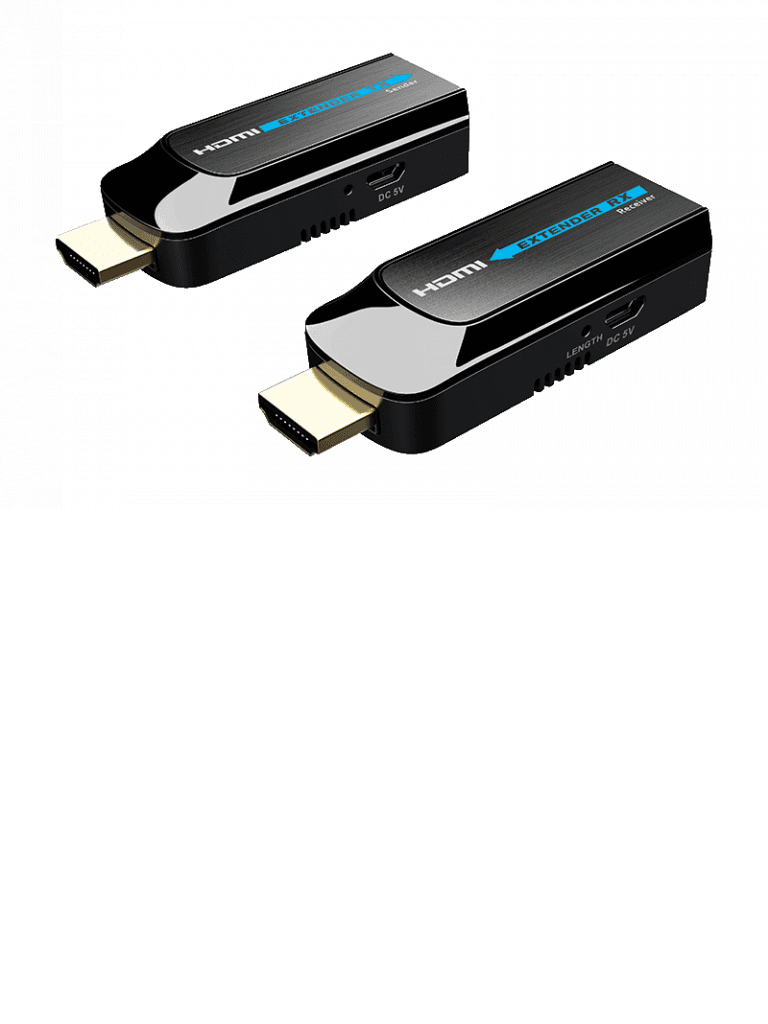 SAXXON LKV372S- Kit mini extensor  HDMI/ Cable UTP recomendado CAT 6/ 6A/  1080p / 50 Metros / Alimentacion MICRO  USB / Compatible con  HDCP 1.4 / PLUG & PLAY - SAXXON - Extensores 4k / HD - TVT446004