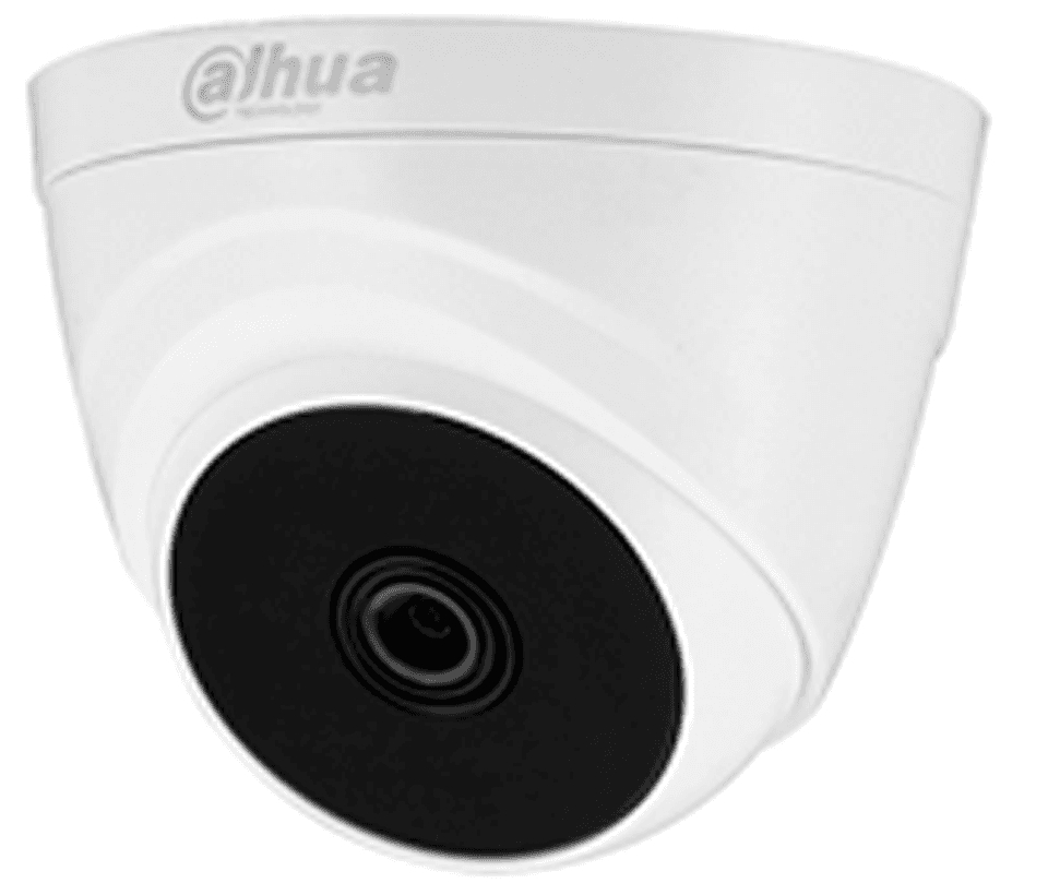 DAHUA  HAC-T1A21-28 - Cámara Domo con resolución 1080p, lente de 2.8 mm y ángulo de visión de 103°, Smart IR de 20 m para mejor visión nocturna, ideal para interiores. Compatible con los formatos CVI, TVI, AHD y CVBS. - vista 2