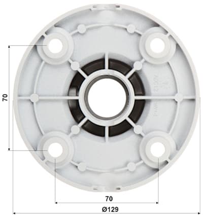 DAHUA PFB220C- Montaje de Techo para Camaras Dahua Mini Domo - vista 3