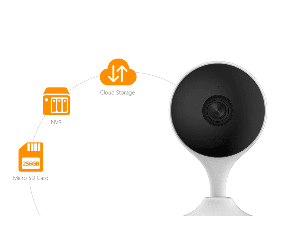 IMOU CUE 2 (IPC-C22EN) - Cámara IP WiFi de 2MP con lente de 2.8mm, audio bidireccional, AI, detección de humanos, sirena, micrófono, IR 10m, ranura MicroSD y alarma de ruido. - vista 3