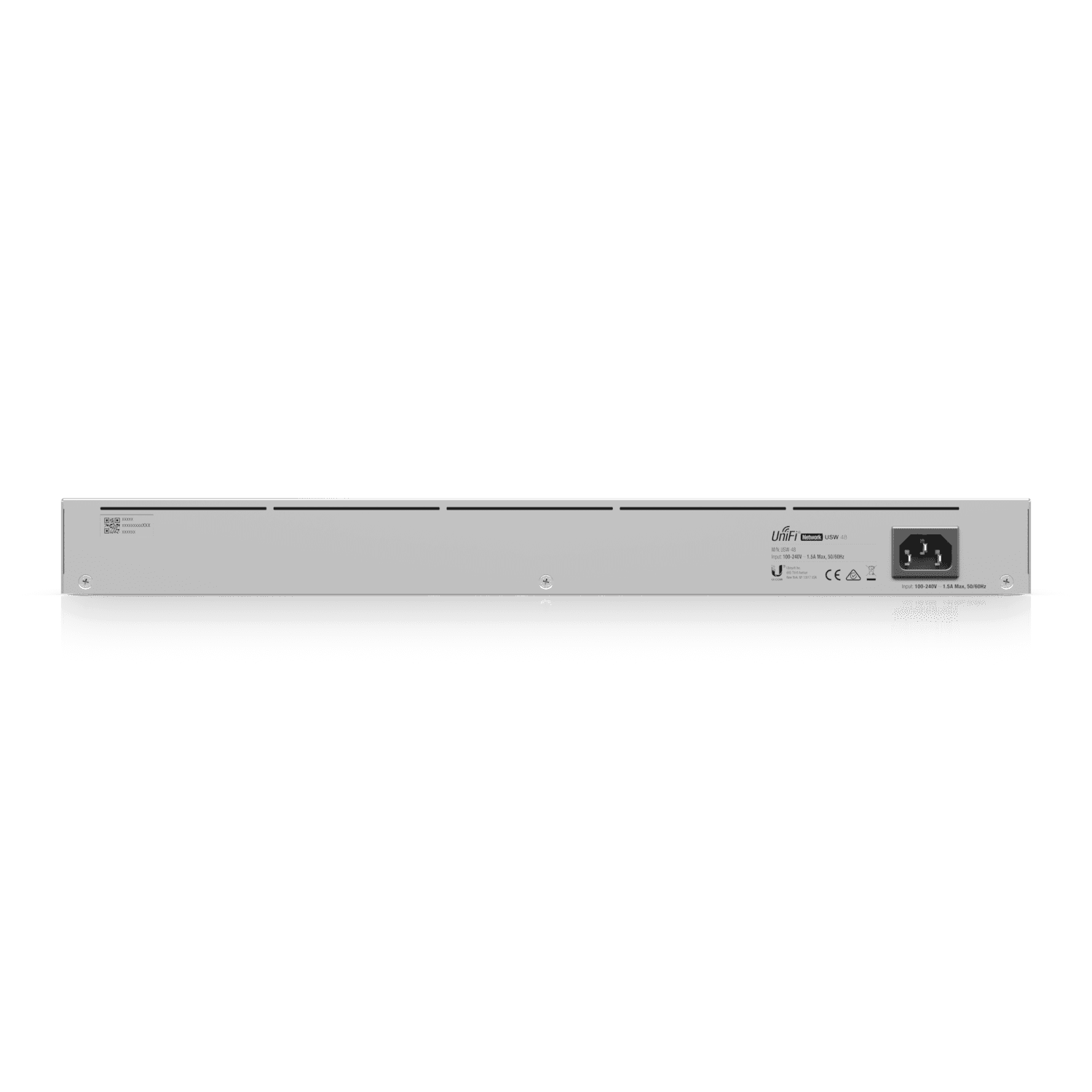 UBIQUITI USW-48 UniFi Switch Capa 2 de 48 puertos 10/100/1000 Mbps más 4 puertos 1G SFP, con pantalla informativa. - vista 2