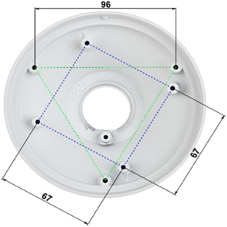 DAHUA PFA106- Adaptador para Camaras Domo/ Fisheye/ Eyeball Dahua - vista 3