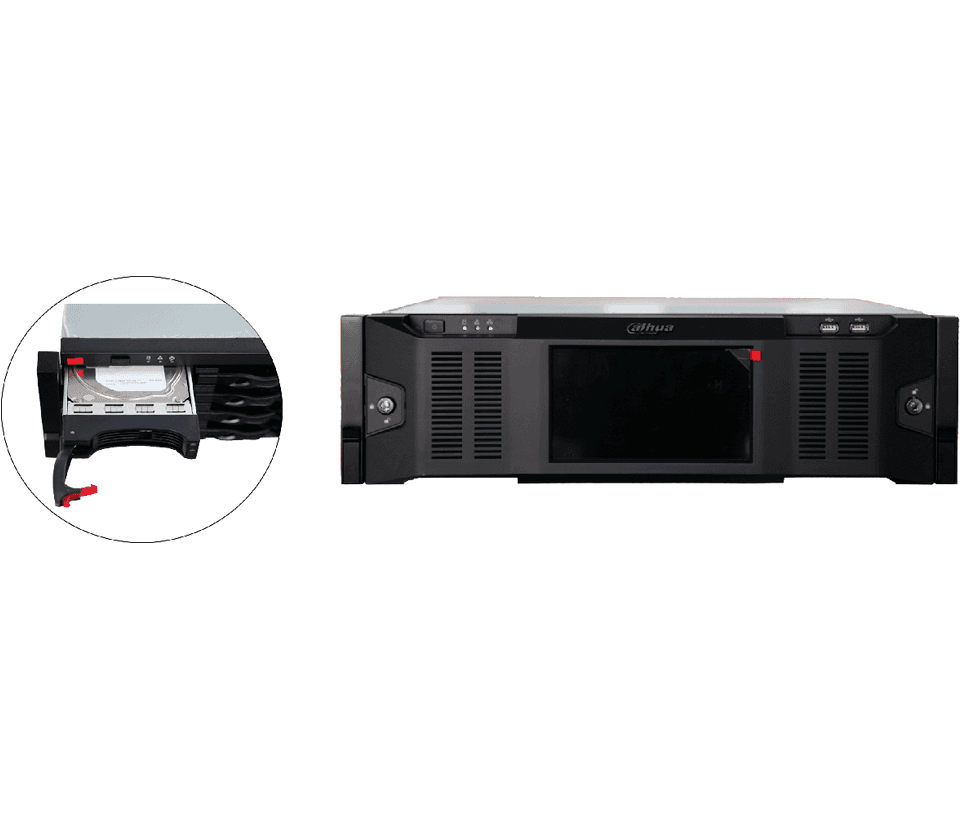 DAHUA DSS7016DR-S2- Servidor de Administración de Dispositivos compatible con Software DSS Pro y dispositivos Dahua. Ofrece una capacidad de 600Mbps y cuenta con 15 bahías SATA Hot Plug. Soporta RAID para una gestión avanzada y segura de dispositivos. - vista 2