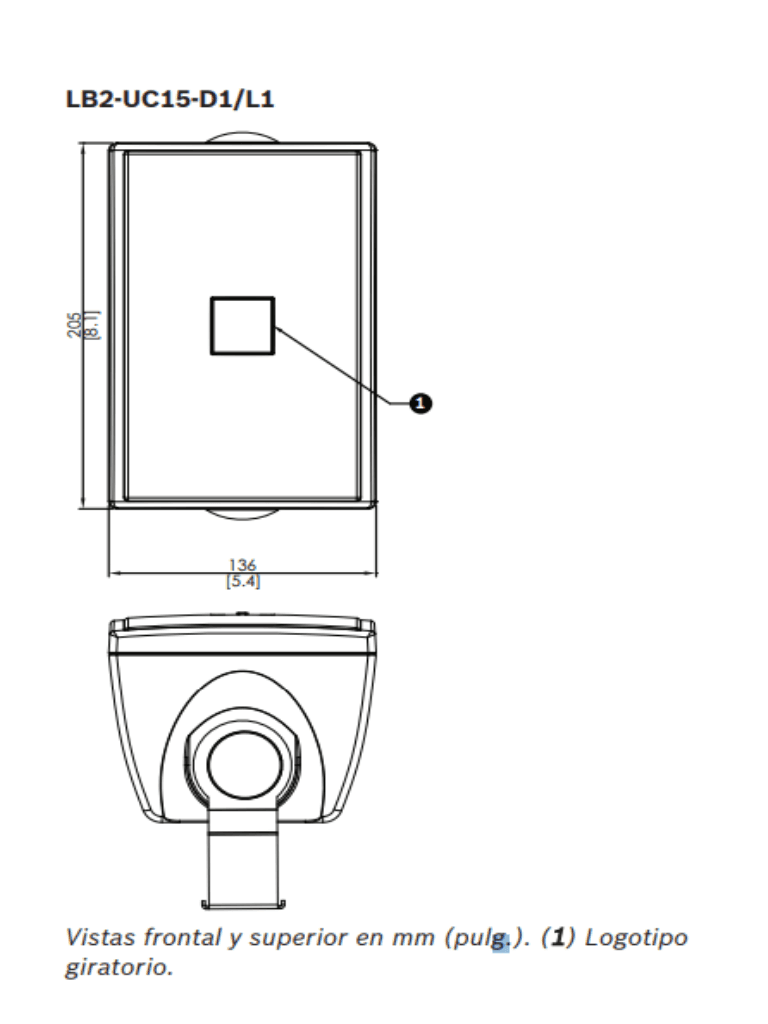 BOSCH M_LB2UC15L1 - Altavoz Premium 15W / Carcasa ABS /  Blanco / 8ohms 70V y 100V / - vista 3