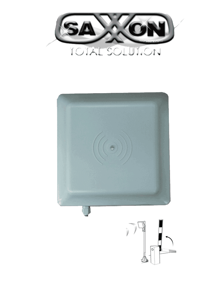 SAXXON SAXR2656 - Lectora de Tarjetas UHF para Control de Acceso Vehicular / 902 A 928 Mhz / Lectura de Largo Alcance de 1 a 6 metros / Encriptable / Compatible con Enrolador FC06 - SAXXON - Lectoras de Largo Alcance - TVB151036