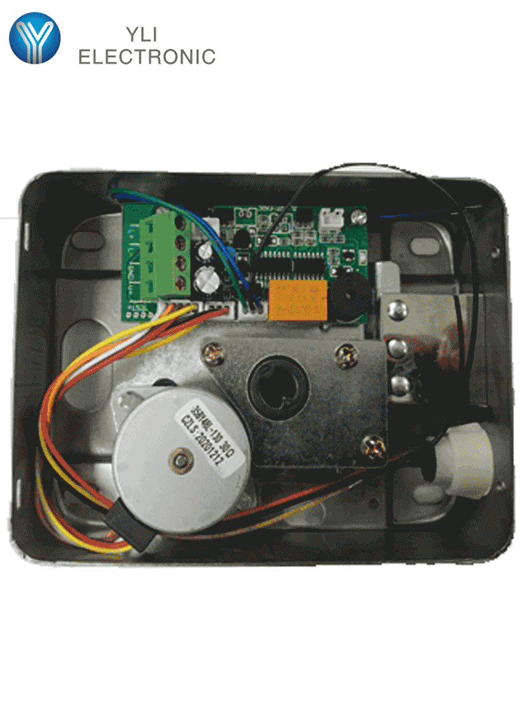 YLI ABK703BS - Cerradura inteligente con cierre automático cuenta con juego de 3 llaves, sensor con luz LED de status o correcto cerrado, apertura con pulso voltaje de 12VDC - vista 3