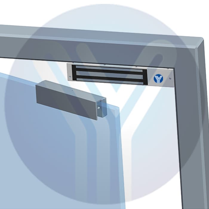 YLI MBK180U - Soporte en U para Puertas de Vidrio Sin Marco / Compatible con Cerradura Magnética YM180NLED - vista 2