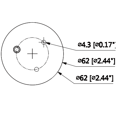 DAHUA HDW1220GN-M-036 - Camara mini domo especial para DVR movil DAHUA  1080p / Lente 3.6 mm / Angulo vision 83 grados / Audio / Smart ir 20M / IP67 / Metalica - vista 2