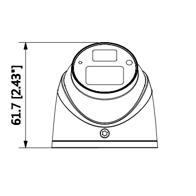 DAHUA HDW1220GN-M-036 - Camara mini domo especial para DVR movil DAHUA  1080p / Lente 3.6 mm / Angulo vision 83 grados / Audio / Smart ir 20M / IP67 / Metalica - vista 4