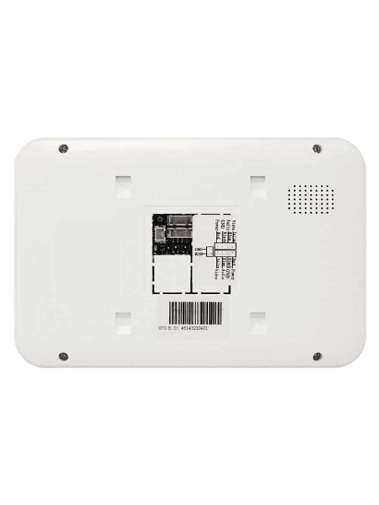 ZKTECO VDPIB3 - Monitor LCD de 7 pulgadas para Videoportero Analógico / Conexión mediante 4 Hilos / Resolución 800*480 píxeles /  Imagen Nítida / Botón de NO Molestar / Hasta 25 Tonos Diferentes - vista 2
