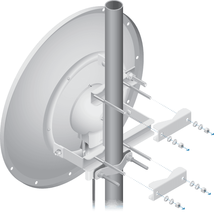 UBIQUITI ROCKETDISH RD5G30- Antena direccional para punto de acceso, 5GHz, ganancia de 30dBi, MIMO. - vista 2