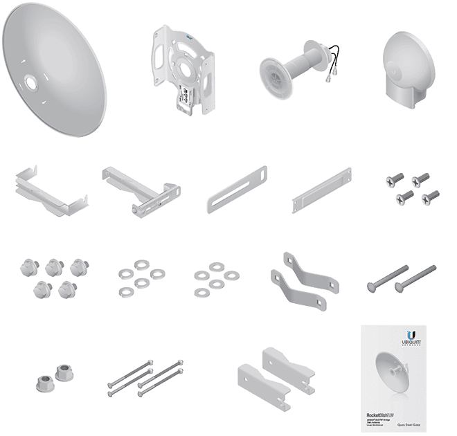 UBIQUITI ROCKETDISH RD-5G30-LW - Antena direccional conectorizada para radio, 5.8GHz, ganancia de 30 dBi, MIMO, diseño ligero. - vista 4