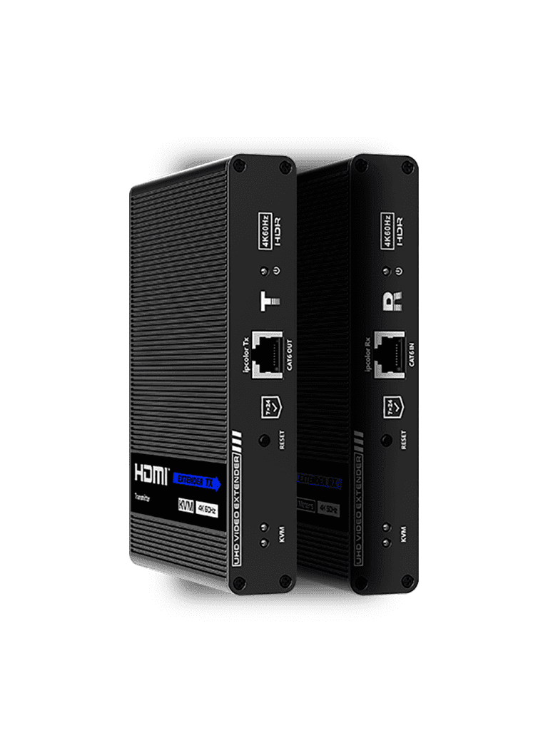 SAXXON LKV676KVM-PI - Kit extensor de video HDMI IPCOLOR/ Resolucion 4K @ 30 Hz/ Hasta 70 metros en 1080P y 40m en 4K con Cat 6/ 6A/ 7/ Cero latencia/ Soporta Teclado Video Mouse/ Soporta HDR/ ARC - vista 2