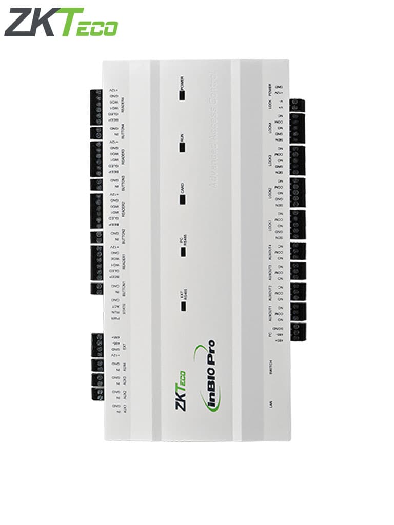 ZKTECO INBIO160PRO - Panel para Control de Acceso de 1 puerta La serie InBio Pro ofrece verificación de huellas y control de acceso avanzado, gestionado por TCP/IP, ideal para CVSecurity - vista 3
