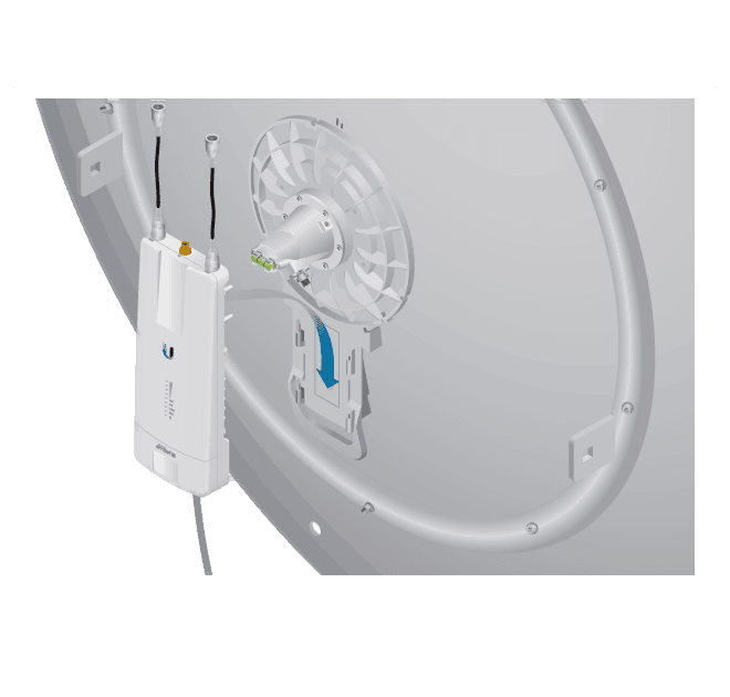 UBIQUITI AF-5G34-S45 - Antena direccional AirFiber X para radio conectorizado de 5GHz con ganancia de 34 dBi, MIMO. Compatible con AF5X y AF5XHD. - vista 3
