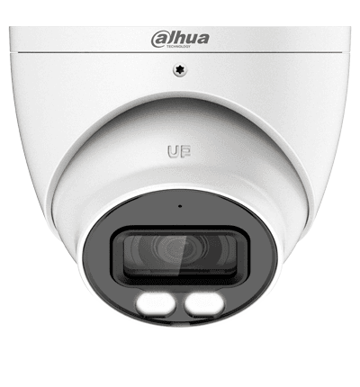 DAHUA HAC-HDW1809T-A-LED - Camara Domo Eyeball 4k Full Color/ 8 Megapixeles/ Lente de 2.8 mm/ 106 Grados de Apertura/ Microfono Integrado/ 40 Metros de Iluminación/ Imagen a Color 24/7/ Super Adapt/ WDR de 120 dB/ - vista 4