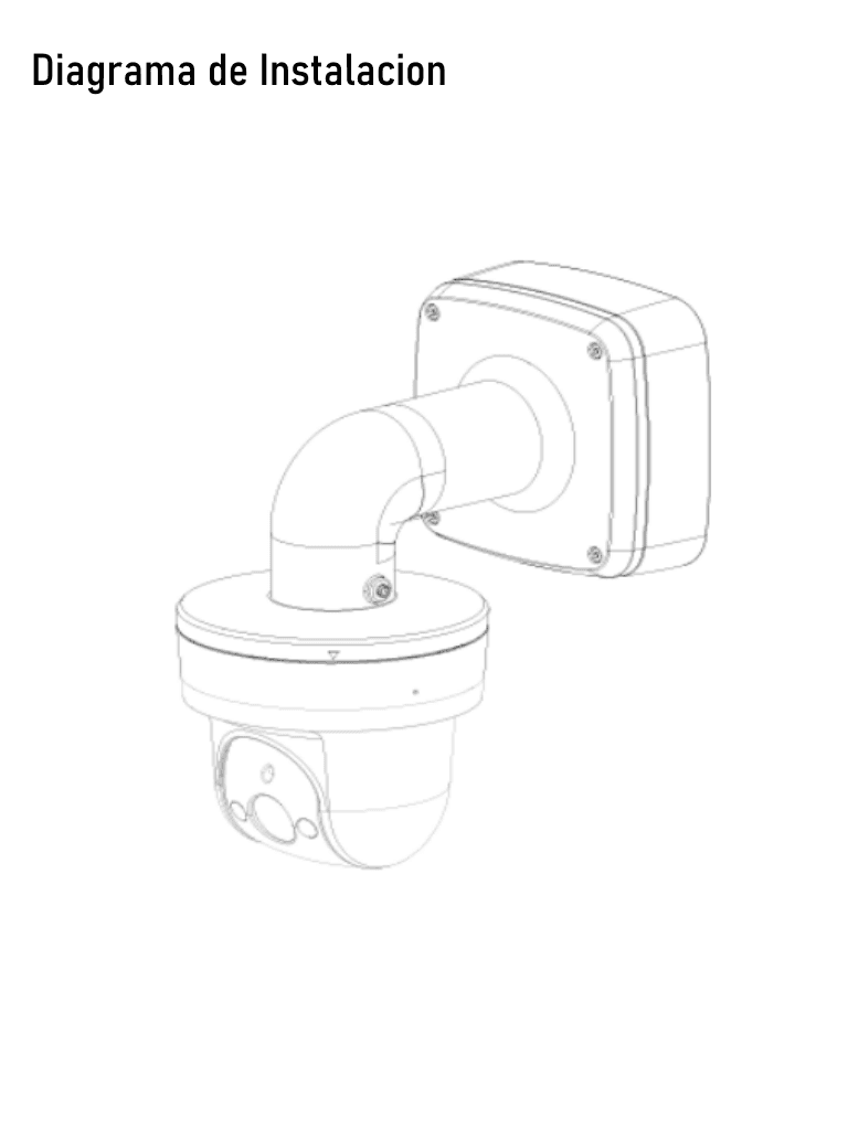 DAHUA PFB302S - Montaje de pared compatible con adaptadores PFA100 para camaras domo H dBW5300 / H dBW5501 / H dBW8301 - vista 2