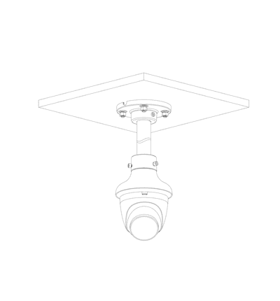 DAHUA HAC-HDW1801TQN-A - Camara Domo 4k/ 8 Megapixeles con Microfono Integrado/ Lente de 2.8mm/ 106 Grados de Apertura/ IR de 40 Metros/  Super Adapt/ Instalación Rapida/ WDR Real de 120 dB/ IP67/ Soporta: CVI/CVBS/AHD/TVI/ - vista 3