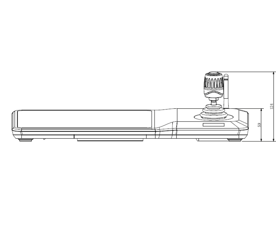 DAHUA NKB5000-F - Teclado Controlador de Red HD/ Control de PTZs, DVRs, NVRs e IPC/ 4 Salidas HDMI/ Soporta Función de Videowall/ Soporta Resolución 4k/ Onvif/ Teclado Inalámbrico/ Pantalla Tactil de 10 Pulgadas/ Wifi/ RS232/RS485/ - vista 2