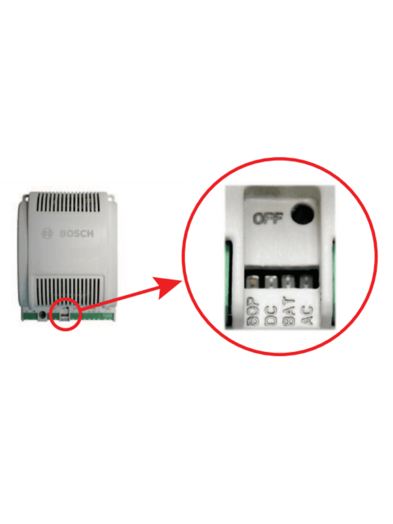 BOSCH A_APSPSU60 - Fuente de energia 12V o 24V / Puerto para bateria integrado / Compatible con controlador AMC2 - vista 3