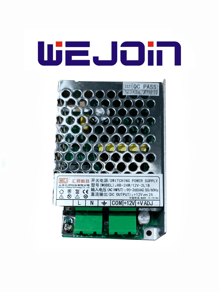 WEJOIN WJBPS02 - FUENTE DE VOLTAJE PARA ALIMENTACION DE LEDS EN BARRERA VEHICULAR - WEJOIN - Refacciones - Control Acceso Vehícular - WJN0990005