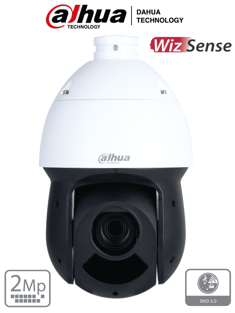 DAHUA SD49216DB-HNY - Camara IP PTZ de 2 Megapixeles/ 16x de Zoom Óptico/ 100 Metros de IR/ WizSense con SMD Plus/ Detección de Rostros Hasta 8 Rostros al Mismo Tiempo/ Protección Perimetral/ H.265/ WDR Real de 120 dB/ Ranura para MicroSD/ - DAHUA - PTZ - DHT0060035