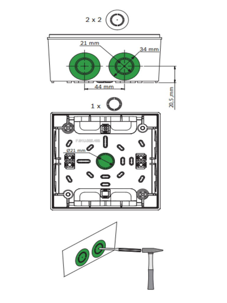 BOSCH F_FLMIFB126S - Carcasa para montaje en superficie - vista 3