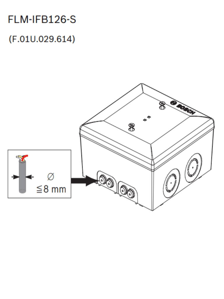 BOSCH F_FLMIFB126S - Carcasa para montaje en superficie - vista 5