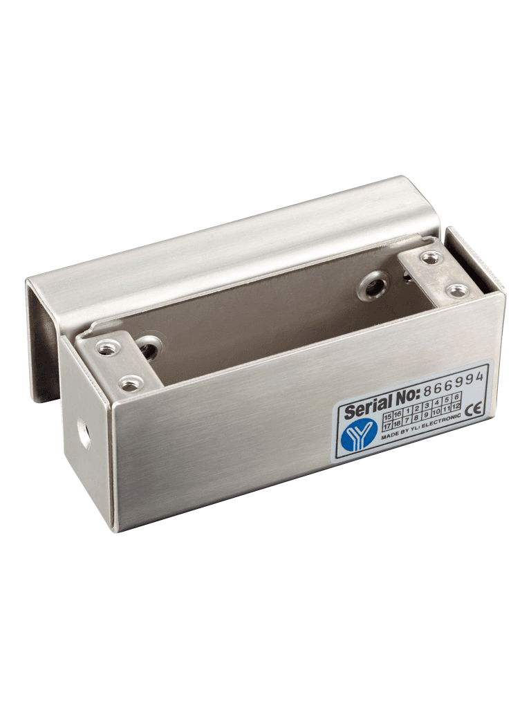 YLI BBK600 - Soporte especial para cerraduras de perno modelo YB300 para Instalación en puertas de vidrio / Aluminio - YLI ELECTRONIC - Accesorios - 74099