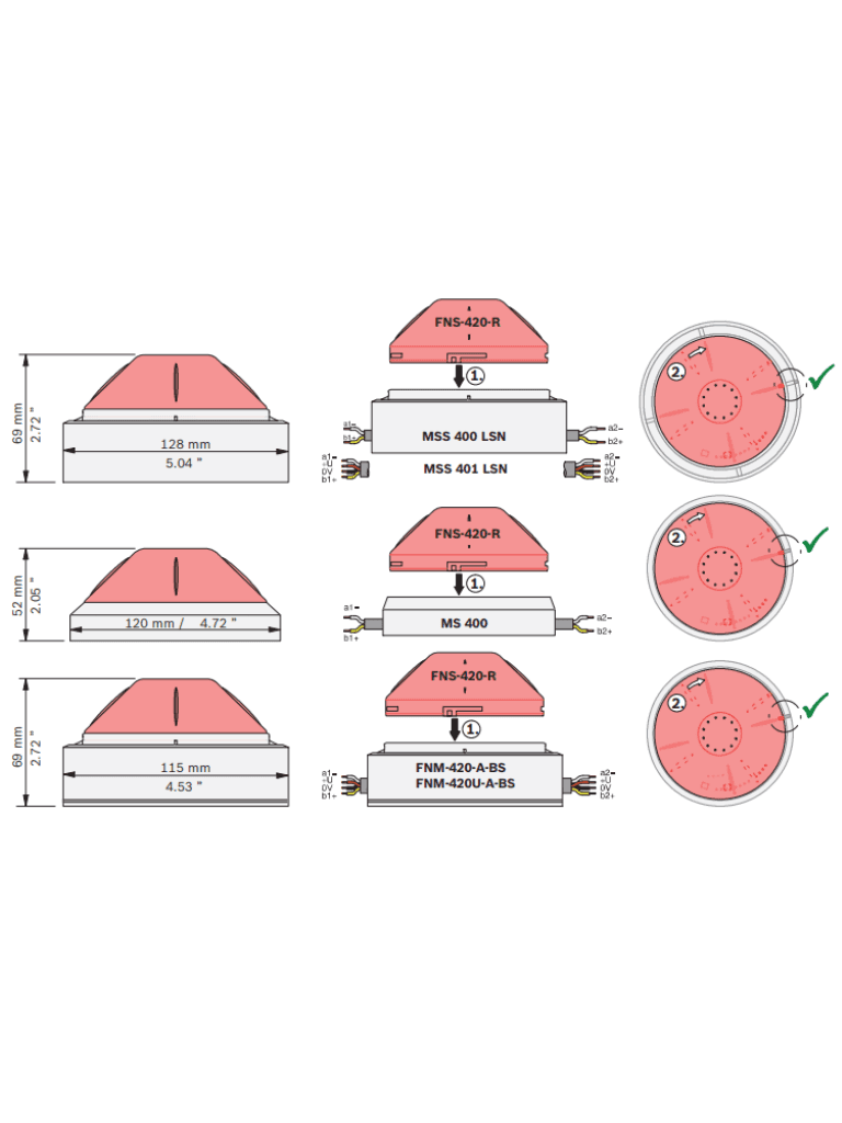 BOSCH F_FNS420R - LSN Luz estroboscopica roja - vista 3