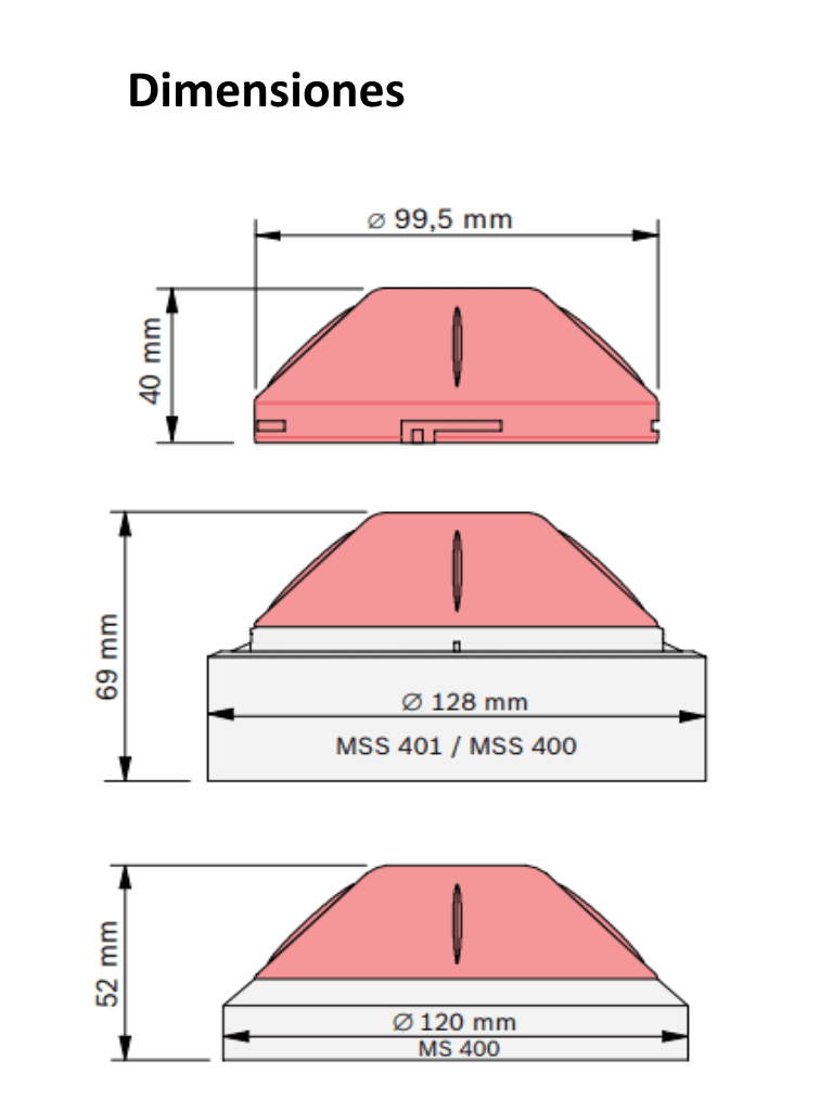 BOSCH F_FNS420R - LSN Luz estroboscopica roja - vista 4