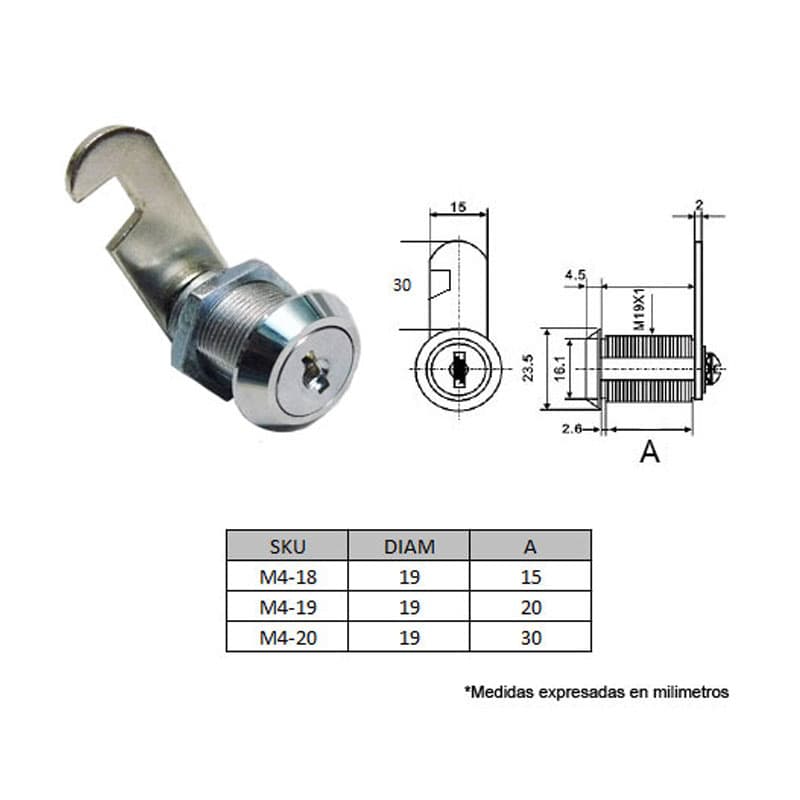 WEJOIN WJBLK01 - Llave y Cerradura para Barrera Vehicular Wejoin - vista 2