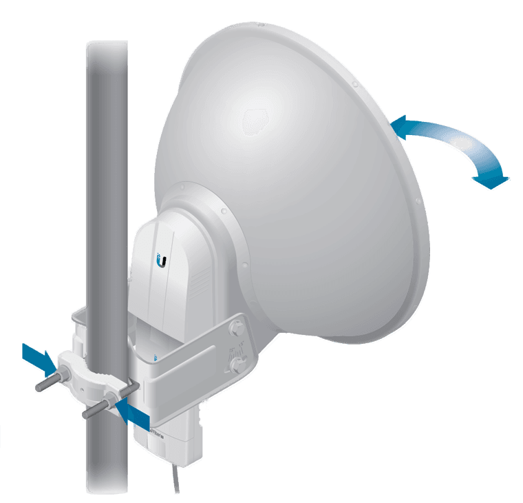 UBIQUITI AF-5G23-S45  - Antena direccional AirFiber X para radio conectorizado de 5.8 GHz con ganancia de 23 dBi, tecnología MIMO y compatible con AF5X y AF5XHD. - vista 4