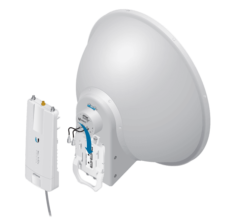 UBIQUITI AF-5G23-S45  - Antena direccional AirFiber X para radio conectorizado de 5.8 GHz con ganancia de 23 dBi, tecnología MIMO y compatible con AF5X y AF5XHD. - vista 5