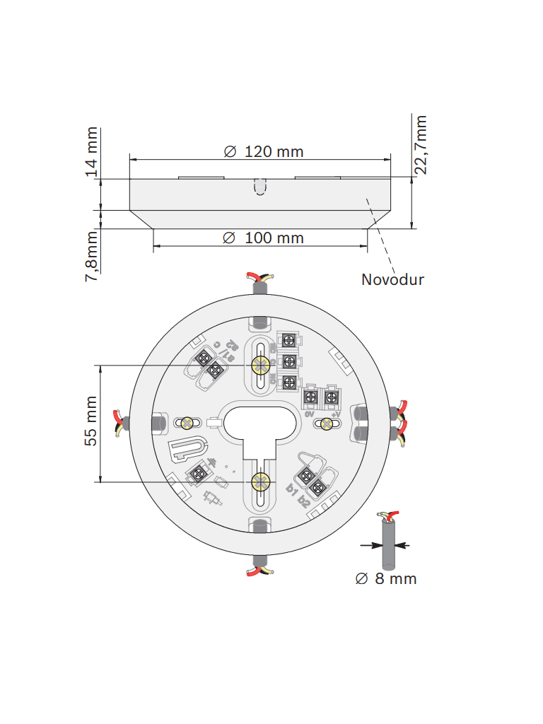 BOSCH F_MSR320 BASE DE DETECTOR CONVENCIONAL CON RELE - vista 4