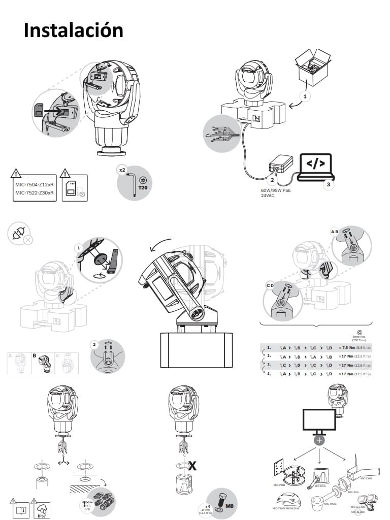 BOSCH V_MIC7522Z30B- MIC IP Starlight 7000I/ IP68/ H.265/ Analiticos/ Zoom 30x/ Desempañador 2 MP - vista 2