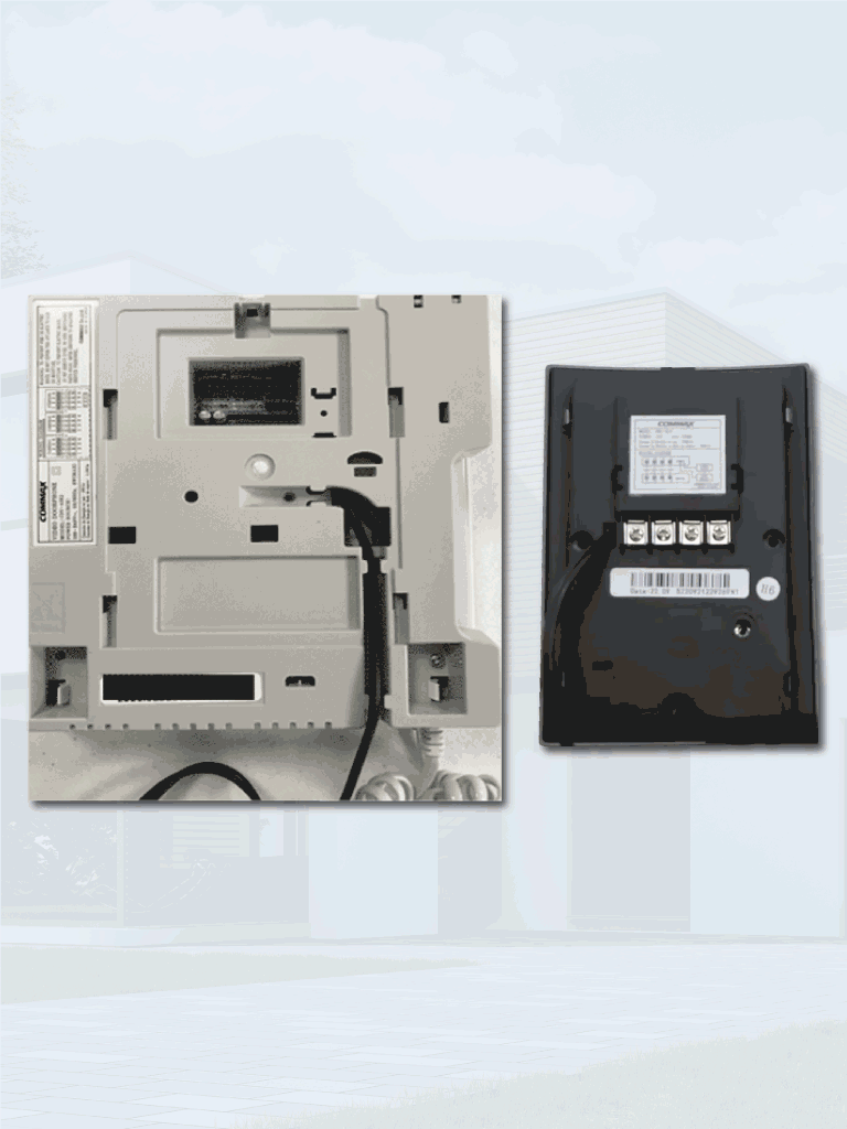 COMMAX CDV43K2DRC4LN - Kit de videoportero Commax a color con monitor de 4.3 pulgadas y auricular, frente de calle, comunicación con audio y video, función de apertura de puerta no requiere configuración - vista 2