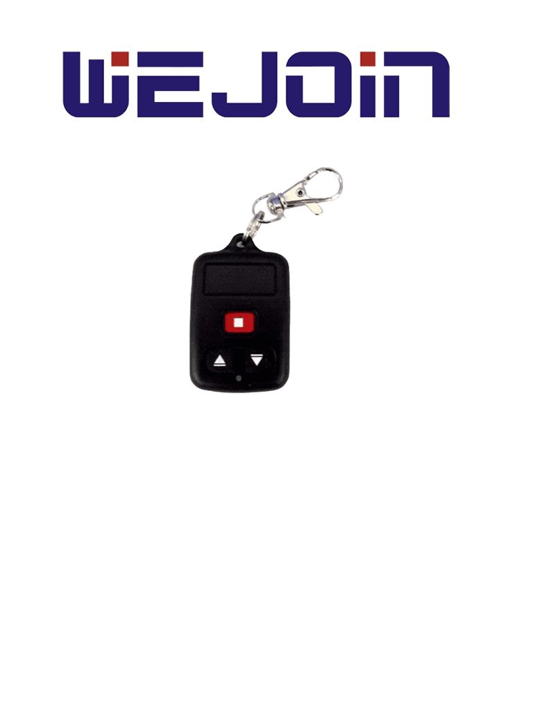 WEJOIN WJRC01 - Control Remoto para Barrera Vehicular Wejoin / Motor Deslizante WJPKMP202 / Compatible con Receptor WJBRR01 - WEJOIN - Refacciones - Control Acceso Vehícular - 77301