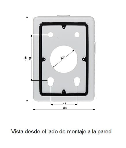 DAHUA PFA120 - Caja de conexiones para camaras PTZ compatible con PFB303W / PFB300S / PFB310W / PFB306W / PFB305W / PFW1 - vista 3