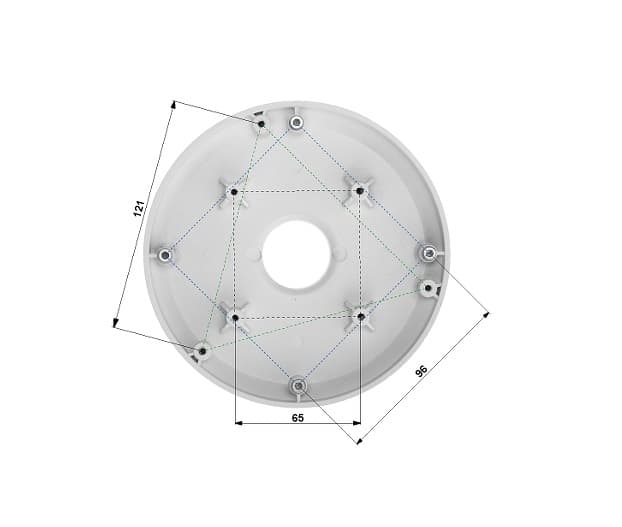DAHUA PFA101 - Adaptador para montaje de pared PFB302S / Techo PFB300C / Camaras H dBW5121 / 5220 / 5221 / 5421 / 8231 / 8331EZ /  HDC - vista 3