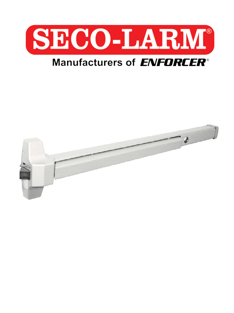 SECO-LARM SD962AR36A - Barra Para Puertas De Emergencia / Acero Inoxidable - SECO-LARM - Tarjetas y Botones - SEC0760015