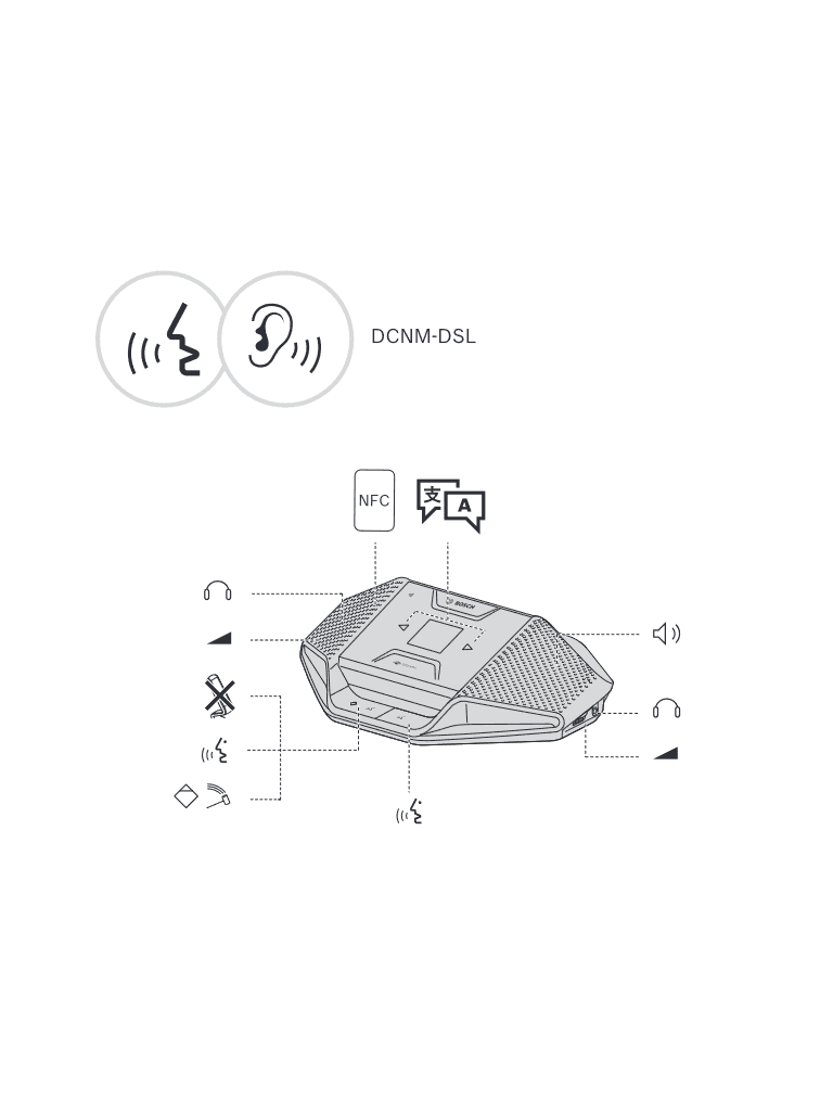 BOSCH M_DCNMDE - Dispositivo de debate con pantalla táctil 4.3" /  Lector NFC - vista 9