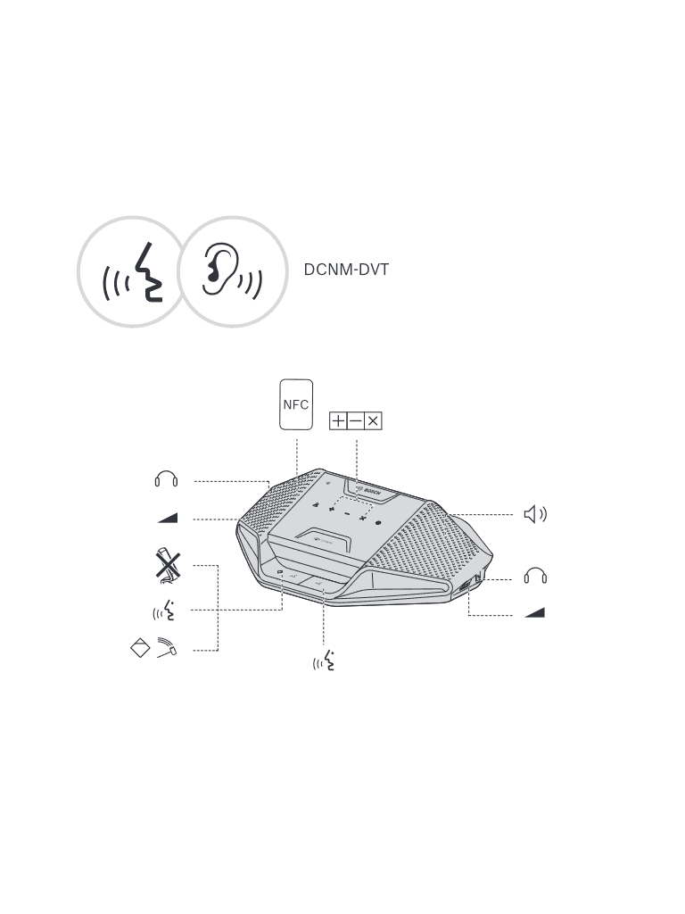 BOSCH M_DCNMDE - Dispositivo de debate con pantalla táctil 4.3" /  Lector NFC - vista 10