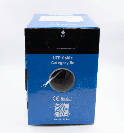 SAXXON OUTP5ECOP305BC - Bobina de Cable UTP Cat5e 100% Cobre/ 305 Metros/ Bobinado REELEX/ Color Blanco/ Uso Interior/ 4 Pares/ Soporta Pruebas de Rendimiento/ Ideal para Cableado de Redes y Video/ - vista 3