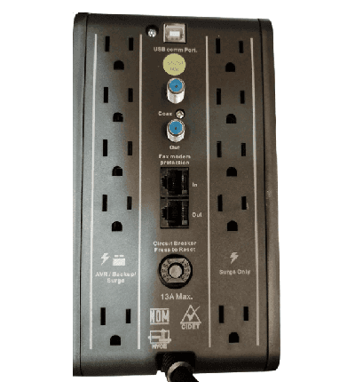 CDP R-Smart1210 - UPS / 1200VA / 720W / Pantalla  LCD / 10 Terminales de salida / 5 Contactos con respaldo y AVR / 5 con supresión de picos - vista 3