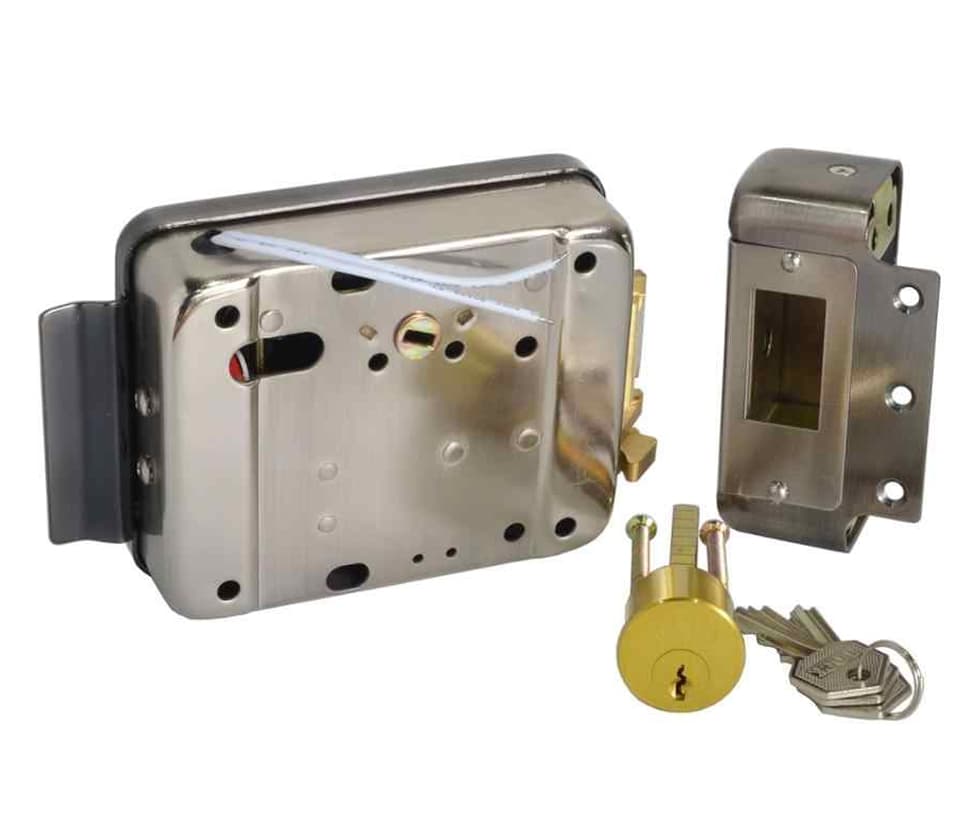 YLI ABK702BL - Cerradura Eléctrica Izquierda / Carcasa Metálica / Apertura con Botón, Llave / 12VDC / Uso Interior / Compatible con Controles de Acceso - vista 2